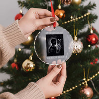 On Wednesdays We Wear Black Crystal Glass Ornament Tarot Card Goth Halloween TS10