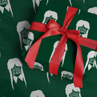 On Wednesdays We Wear Black Wrapping Paper Roll Goth Halloween - Wonder Print Shop