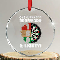 One Hundred And Eighty Crystal Glass Ornament Funny Darts Player Gift - Wonder Print Shop