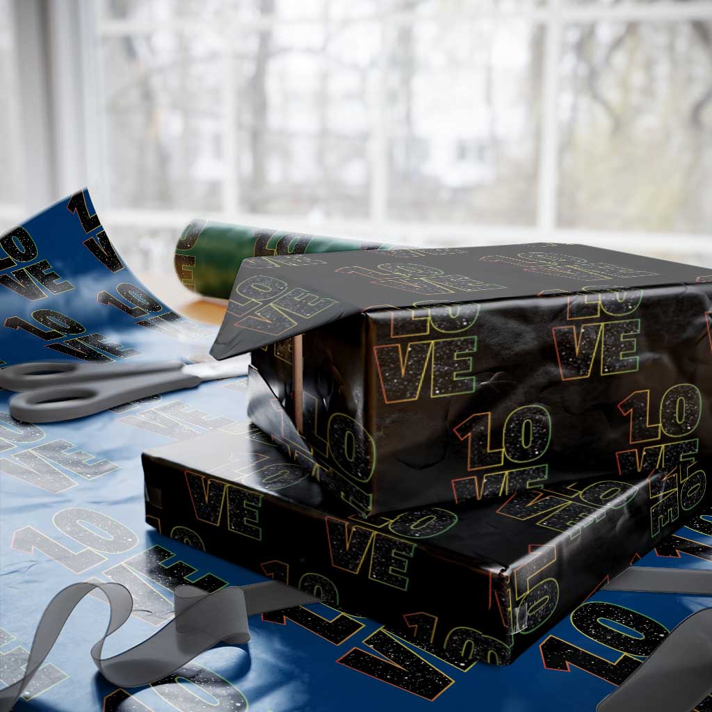 One Love Jamaican Rasta Reggage Music Wrapping Paper Roll - Wonder Print Shop