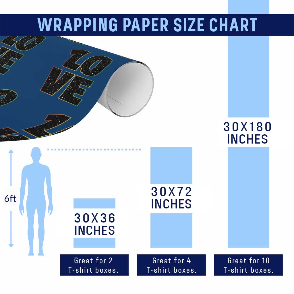 One Love Jamaican Rasta Reggage Music Wrapping Paper Roll - Wonder Print Shop