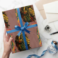 One Love Rasta Lion Wrapping Paper Roll Rastafari Reggae Jamaica Roots Lion of Judah Dreadlocks - Wonder Print Shop