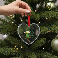 One Lucky Cowboy Heart Crystal Glass Ornament Western Irish Cowboy St Patrick Day