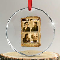 One Person Can Change The World Quote Crystal Glass Ornament Rosa Parks Legacy