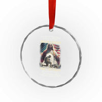 Only Two Defining Forces Have Ever Offered To Die For You Jesus Christ And The Veteran Crystal Glass Ornament - Wonder Print Shop