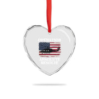 Operation Absolute Resolve Heart Crystal Glass Ornament US Military Extraction Mission American Flag - Wonder Print Shop