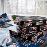 Operation Absolute Resolve Wrapping Paper Roll US Military Extraction Mission American Flag - Wonder Print Shop