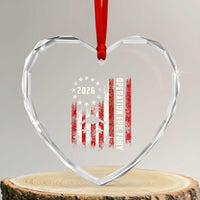 Operation Epic Fury 2026 American Flag Bomber Heart Crystal Glass Ornament B2 Spirit Patriotic Air Dominance