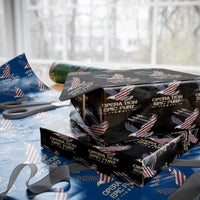 Operation Epic Fury American Eagle Flag Wrapping Paper Roll Jet Flyover USA Freedom