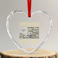 Operation Epic Fury Camo American Flag Heart Crystal Glass Ornament B12 Spirit Stealth Bomber Formation Patriotic Air Power