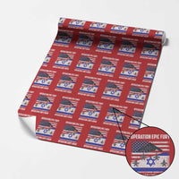 Operation Epic Fury Lions Roar Wrapping Paper Roll USA Israel Flag Freedom Defense