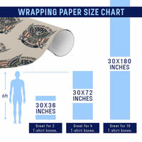 Operation Epic Fury Patriotic Eagle Crest Est 2026 Wrapping Paper Roll American Strength Freedom