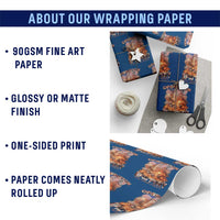 Operation Epic Fury Peace Through Strength Wrapping Paper Roll Patriotic Explosion America Power