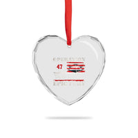 Operation Epic Fury We The People 47 Patriotic Flag Heart Crystal Glass Ornament B2 Spirit Constitutional Freedom Statement