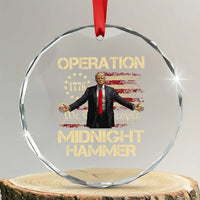 Operation Midnight Hammer Crystal Glass Ornament We The People 1776 American Flag TS02