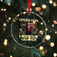 Operation Midnight Hammer Crystal Glass Ornament We The People 1776 American Flag TS02