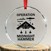 Operation Midnight Hammer Military Crystal Glass Ornament Tactical Warfare Jets Bombers TS02