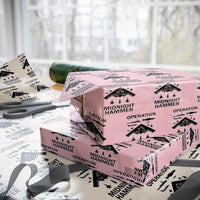 Operation Midnight Hammer Military Wrapping Paper Roll Tactical Warfare Jets Bombers - Wonder Print Shop