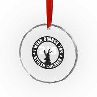 Orange Shirt Day 215 Memorial Crystal Glass Ornament I Wear Orange For Stolen Children Indigenous Tribute - Wonder Print Shop