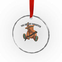 Orange Shirt Day Memorial Bear Crystal Glass Ornament You Are Not Forgotten Stolen Children Tribute - Wonder Print Shop