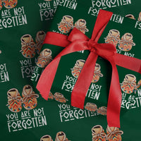 Orange Shirt Day Memorial Moccasins Wrapping Paper Roll You Are Not Forgotten Indigenous Remembrance for Stolen Children - Wonder Print Shop