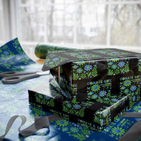 Organ Donation Awareness Wrapping Paper Roll Green Ribbon Donate Life Floral