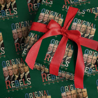 Original Rebels 250 Years of Freedom Wrapping Paper Roll Founding Fathers Patriotic 1776 to 2026 Semiquincentennial - Wonder Print Shop