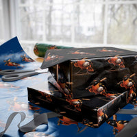 Oriole Baseball Player Wrapping Paper Roll Retro Funny Bird Mascot Baseball Fans