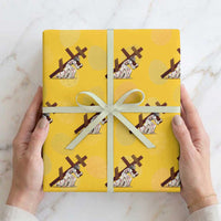 Orthodox Easter Jesus Is Carrying The Orthodox Cross Wrapping Paper Roll