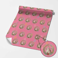 Ostara Blessing Pagan Eostre Easter Day Wrapping Paper Roll Rabbit Bird Wiccan Pentagram
