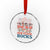 Our Flock Rocks Patriotic Flamingo Crystal Glass Ornament Funny 4th of July Family Matching - Wonder Print Shop
