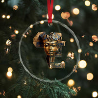 Our History Didn't Start At Slavery Crystal Glass Ornament Black History Month Ancient Egyptian