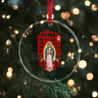 Our Lady of Guadalupe Crystal Glass Ornament Saint Virgin Mary Mexican - Wonder Print Shop