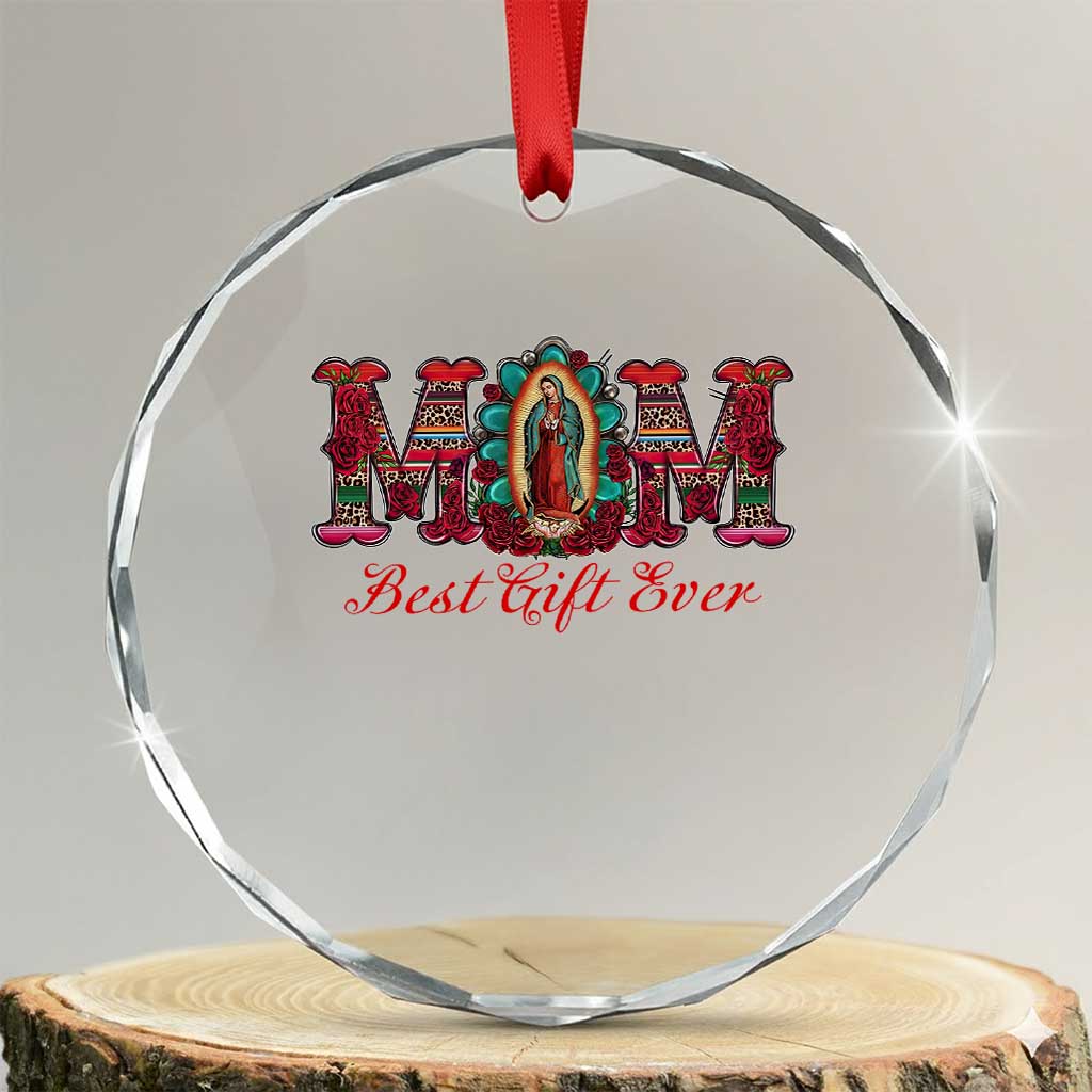 Our Lady of Guadalupe Crystal Glass Ornament Virgin Mary Christian - Wonder Print Shop