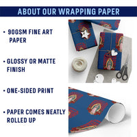 Our Lady of Guadalupe Wrapping Paper Roll Saint Virgin Mary Mexican - Wonder Print Shop