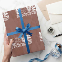 Our Power Our Planet Wrapping Paper Roll Earth Day Eco Friendly