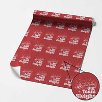 Our Team Sleighs Christmas Matching Group Wrapping Paper Roll Office Team - Wonder Print Shop