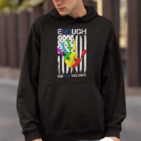 Gun Violence Awareness Hoodie Enough End Gun Violence Protect Our Children Orange Mom Dad - Wonder Print Shop