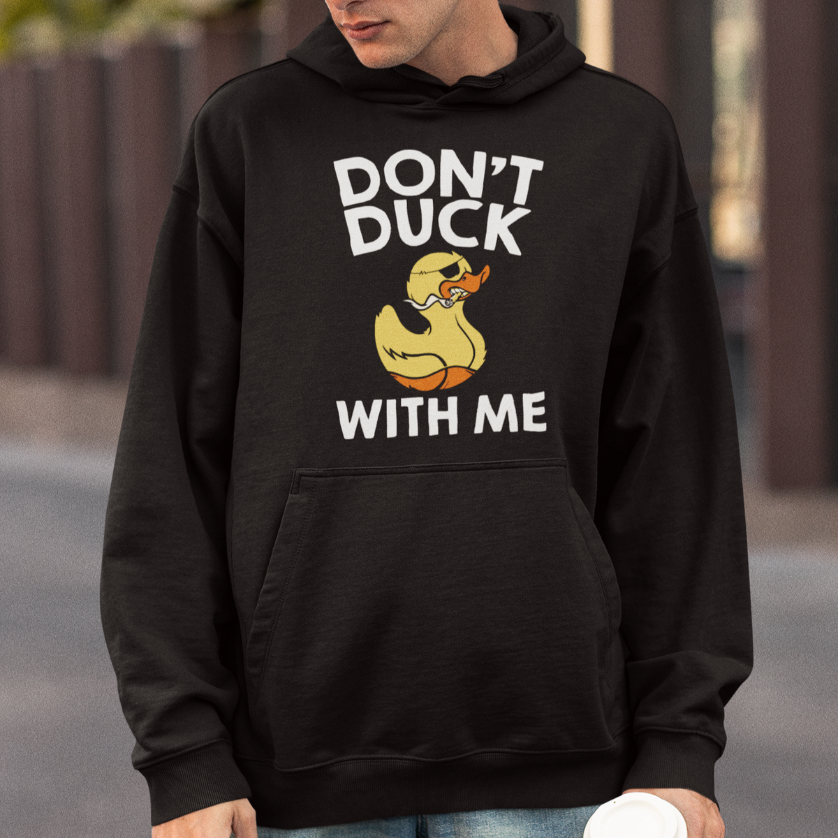 Don't Duck With Me Funny Rubber Ducks Hoodie - Wonder Print Shop
