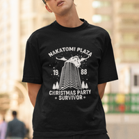 Nakatomi Plaza T Shirt Christmas Party 1988 Survivor - Wonder Print Shop