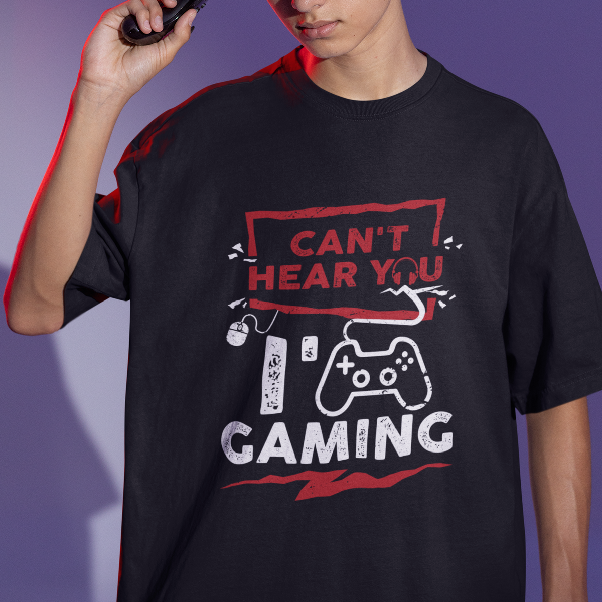 Gamer T Shirt Can't Hear You I'm Gaming - Wonder Print Shop