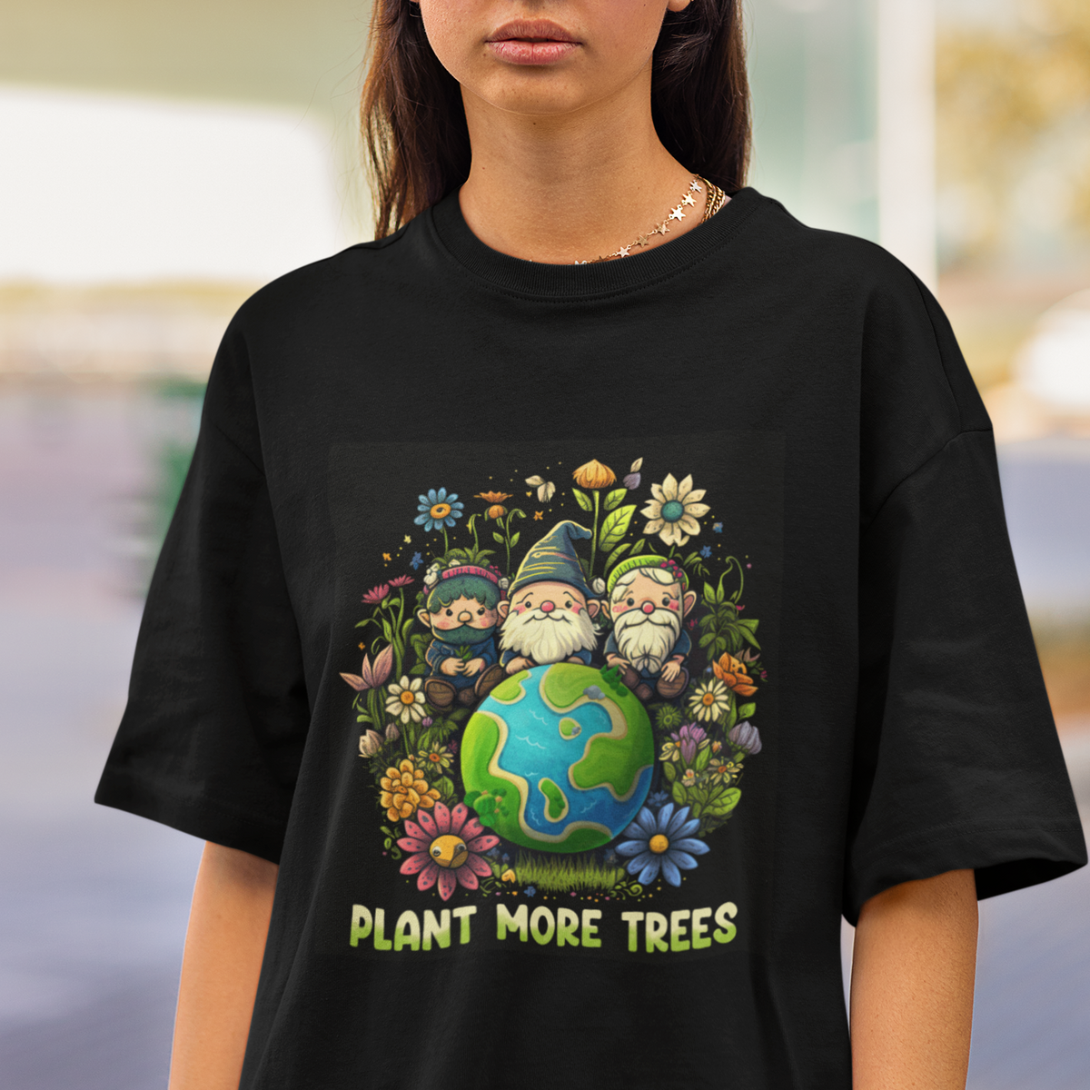 Earth Day T Shirt Plant More Trees Go Green Go Planet Happy Earth Day Gnomes - Wonder Print Shop