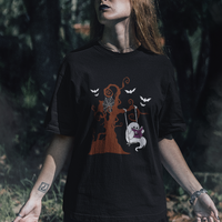 Halloween Bookaholic T Shirt Cute Ghost Swing Reading Book - Wonder Print Shop