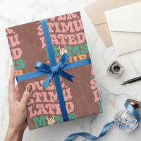 Overstimulated Moms Club Wrapping Paper Roll Funny Mom Life Mother Day Gift