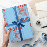 Oyster Club Wrapping Paper Roll Coastal Girls Trip Beach Vacation Gift