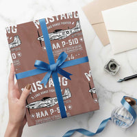 P-51 Mustang Wrapping Paper Roll North American Aviation WW2 P51 Fighter Plane - Wonder Print Shop