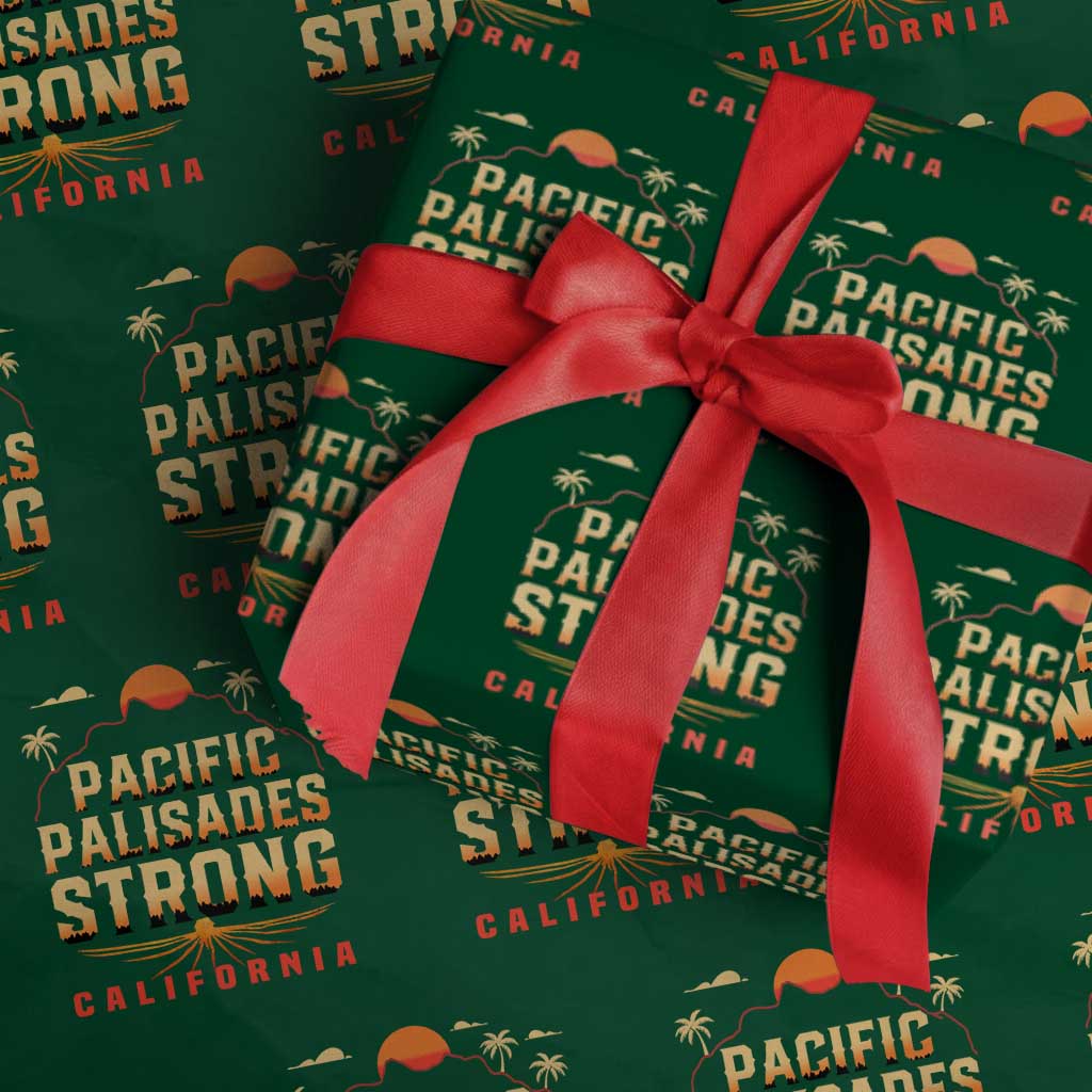 Pacific Palisades Strong Wrapping Paper Roll Support California LA Relief - Wonder Print Shop