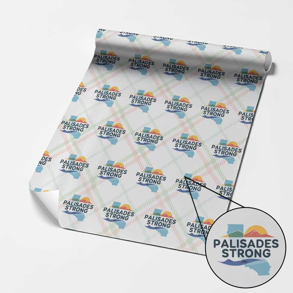 Palisades Strong Wrapping Paper Roll Support California LA Relief - Wonder Print Shop