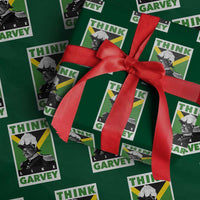 Pan Africanism Think Like Garvey Wrapping Paper Roll Marcus Garvey Jamaica Flag