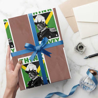 Pan Africanism Think Like Garvey Wrapping Paper Roll Marcus Garvey Jamaica Flag